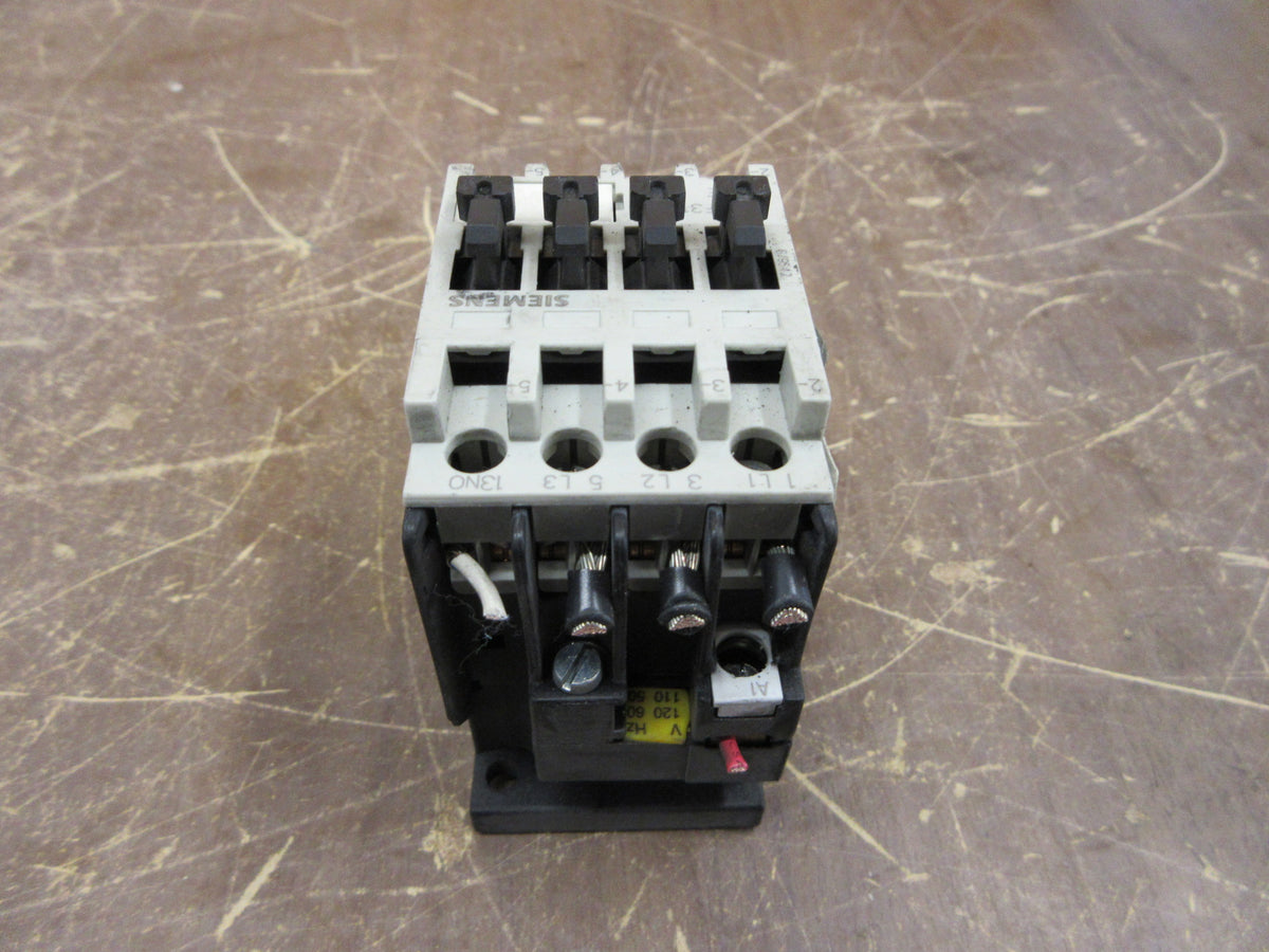 Siemens Contactor 3TF3110-0A 120V Coil 18A 600V Used