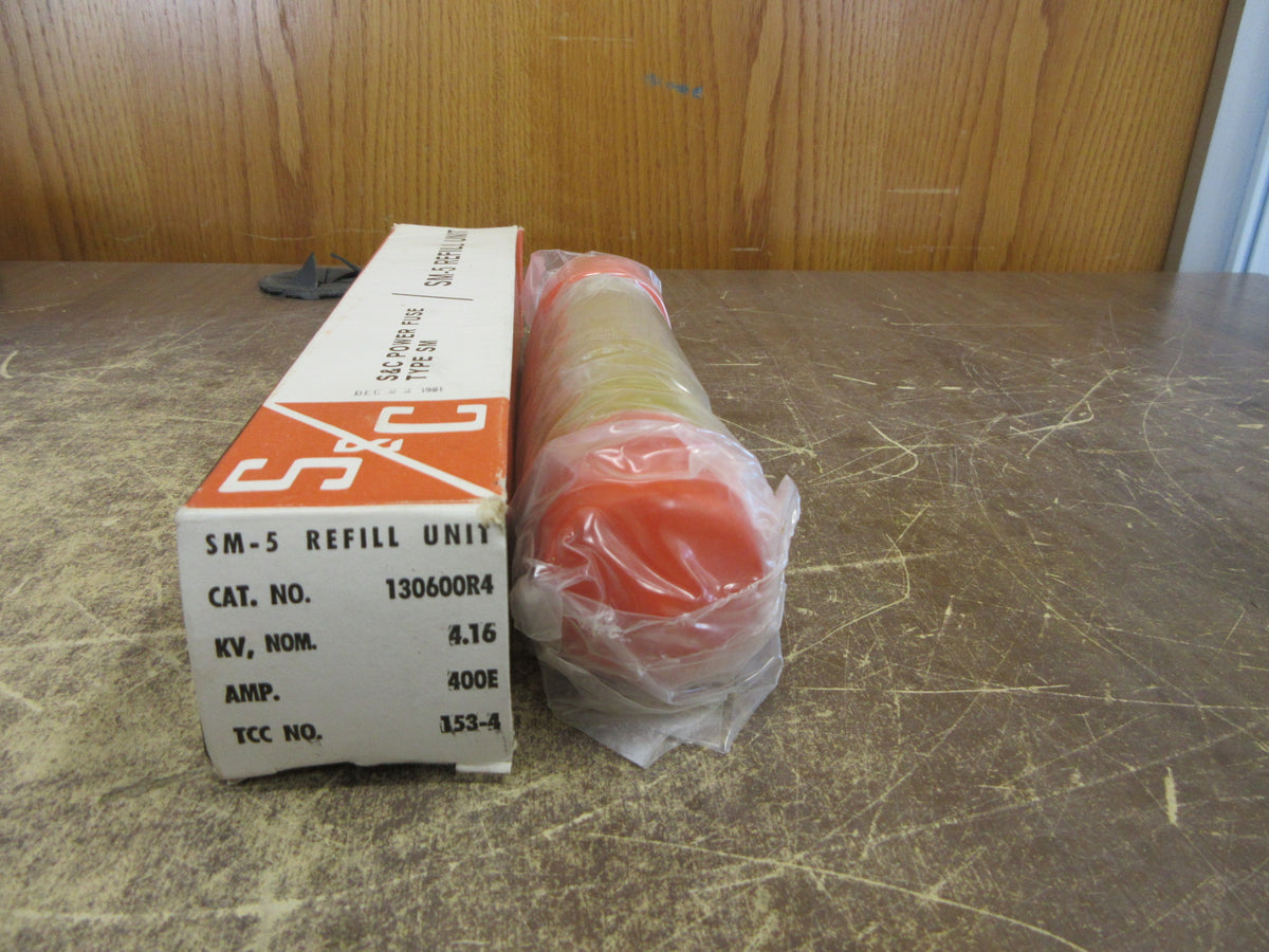 S&C SM-5 Refill Unit 130600R4 400E 4.16kV New Surplus