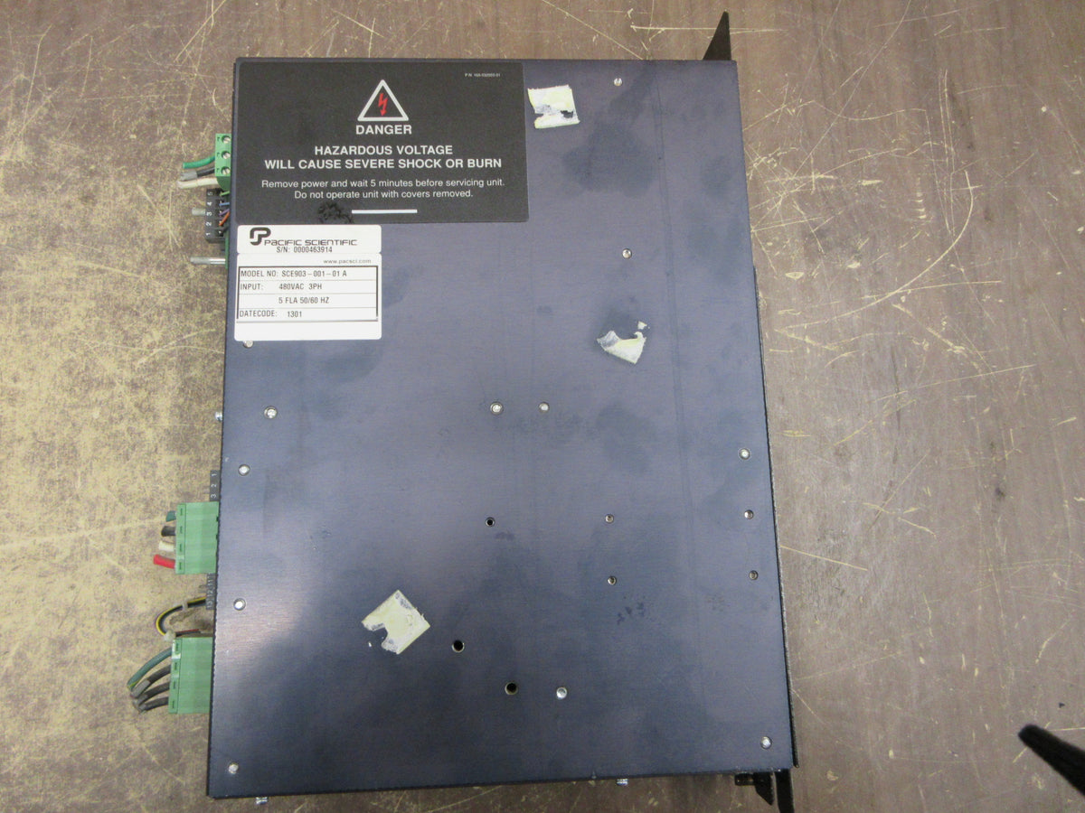 Pacific Scientific SCE900 Series Servo Drive SCE903-001-01A 480V 3Ph 5A Used