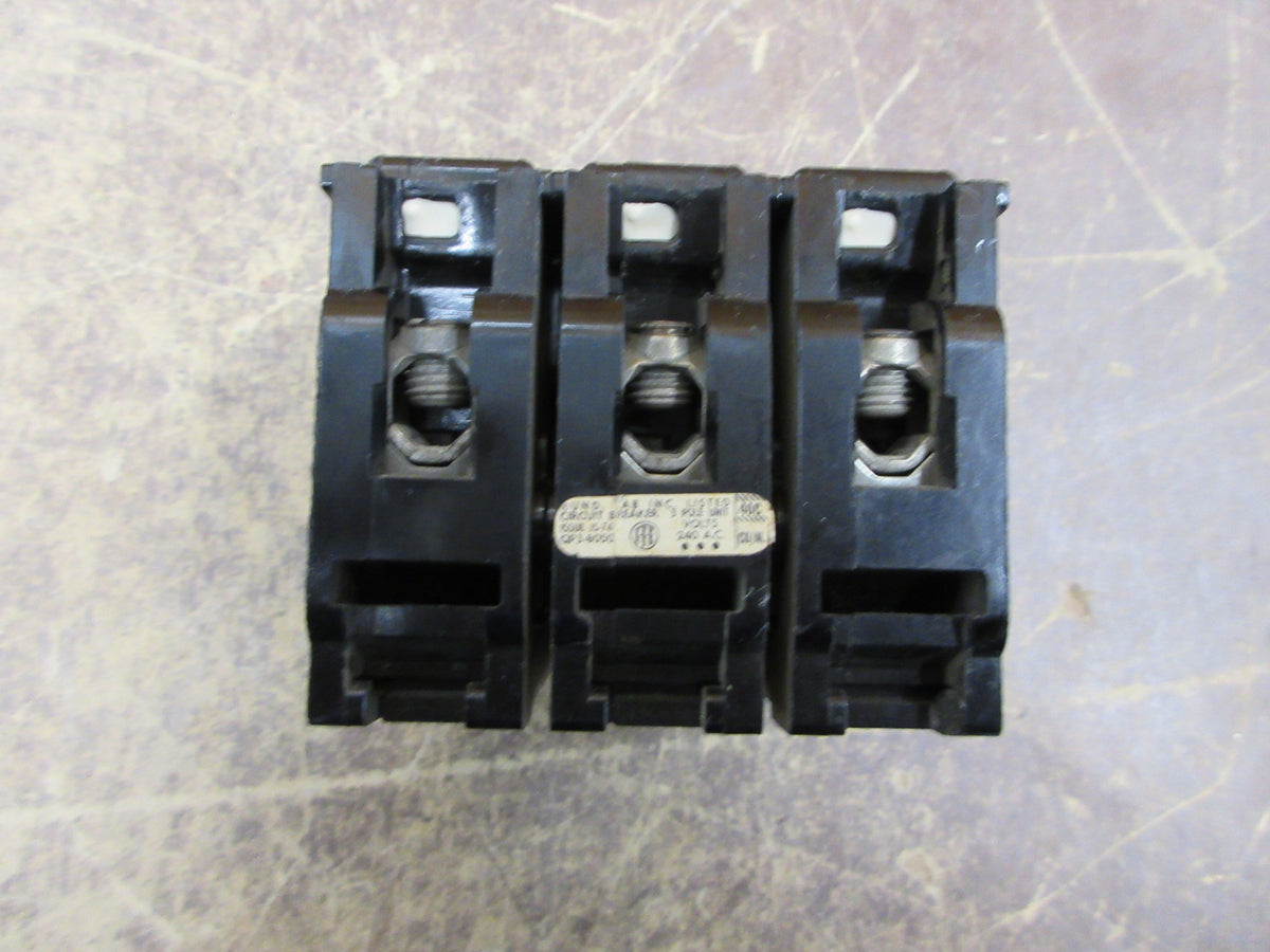 ITE Clip-On Circuit Breaker QP3-B050 50A 240V 3P Used