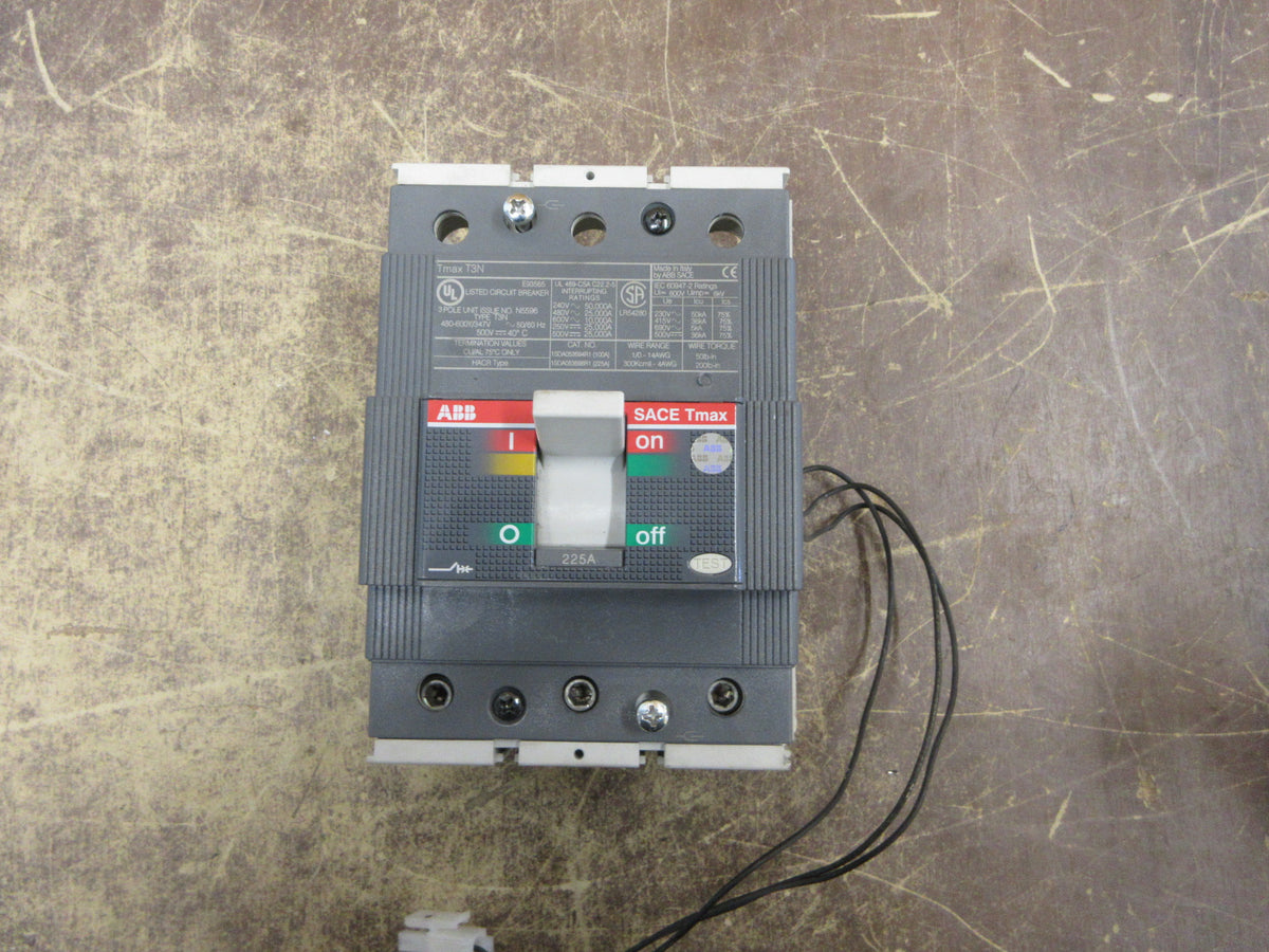 ABB SACE Tmax Circuit Breaker T3N 225 600V 225A 3P Used