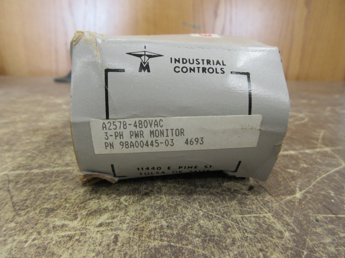 Time Mark A257B 3Ph Power Monitor 98A00445-03 480V New Surplus
