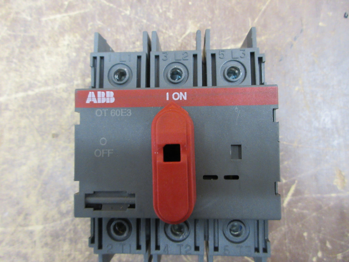 ABB Disconnect Switch OT60E3 60A 600V 3Ph * No Handle * Used