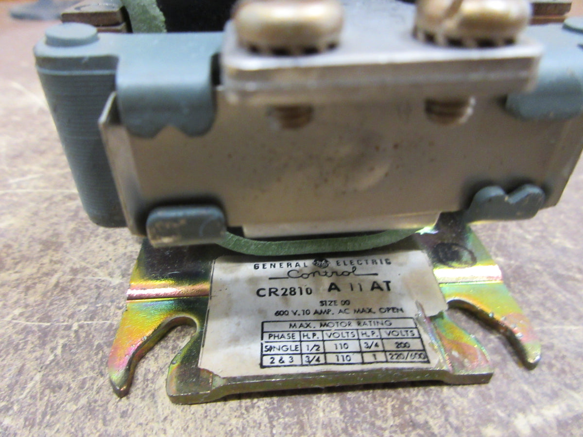 GE Size 00 Contactor CR2810A11AT 240V Coil 10A 600V Used