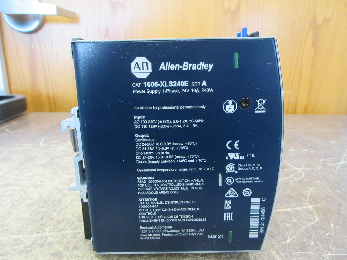 Allen-Bradley Power Supply 1606-XLS240E Ser. A 240W Used
