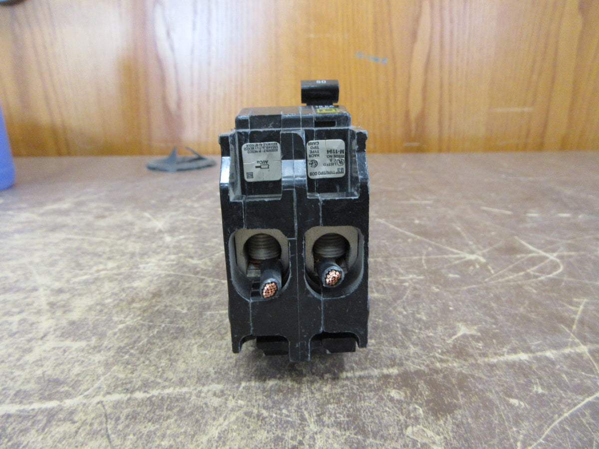 Square D Bolt-on Circuit Breaker QOB250H 50A 240V 2P Used