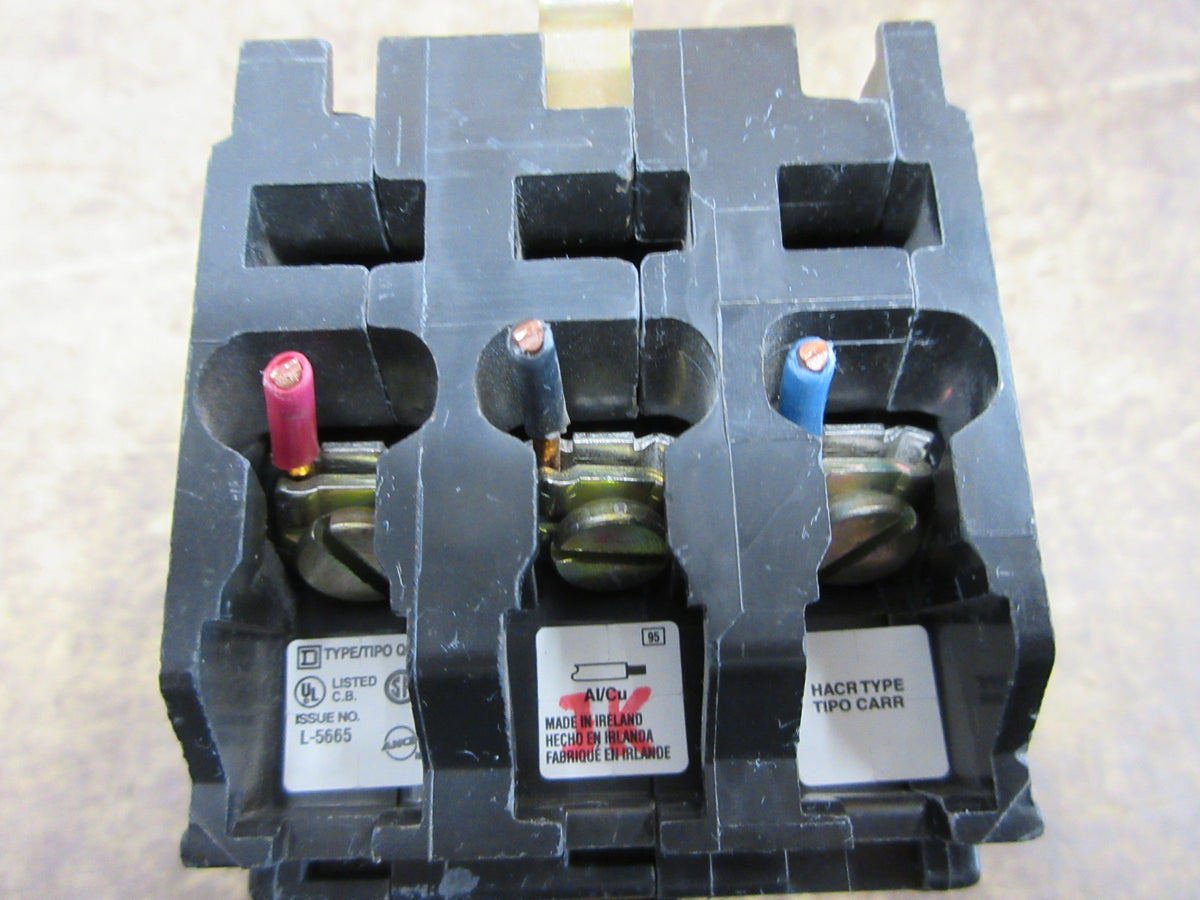 Square D Bolt-on Circuit Breaker QOB325 254A 240V 3P * No Mounting bolts Used
