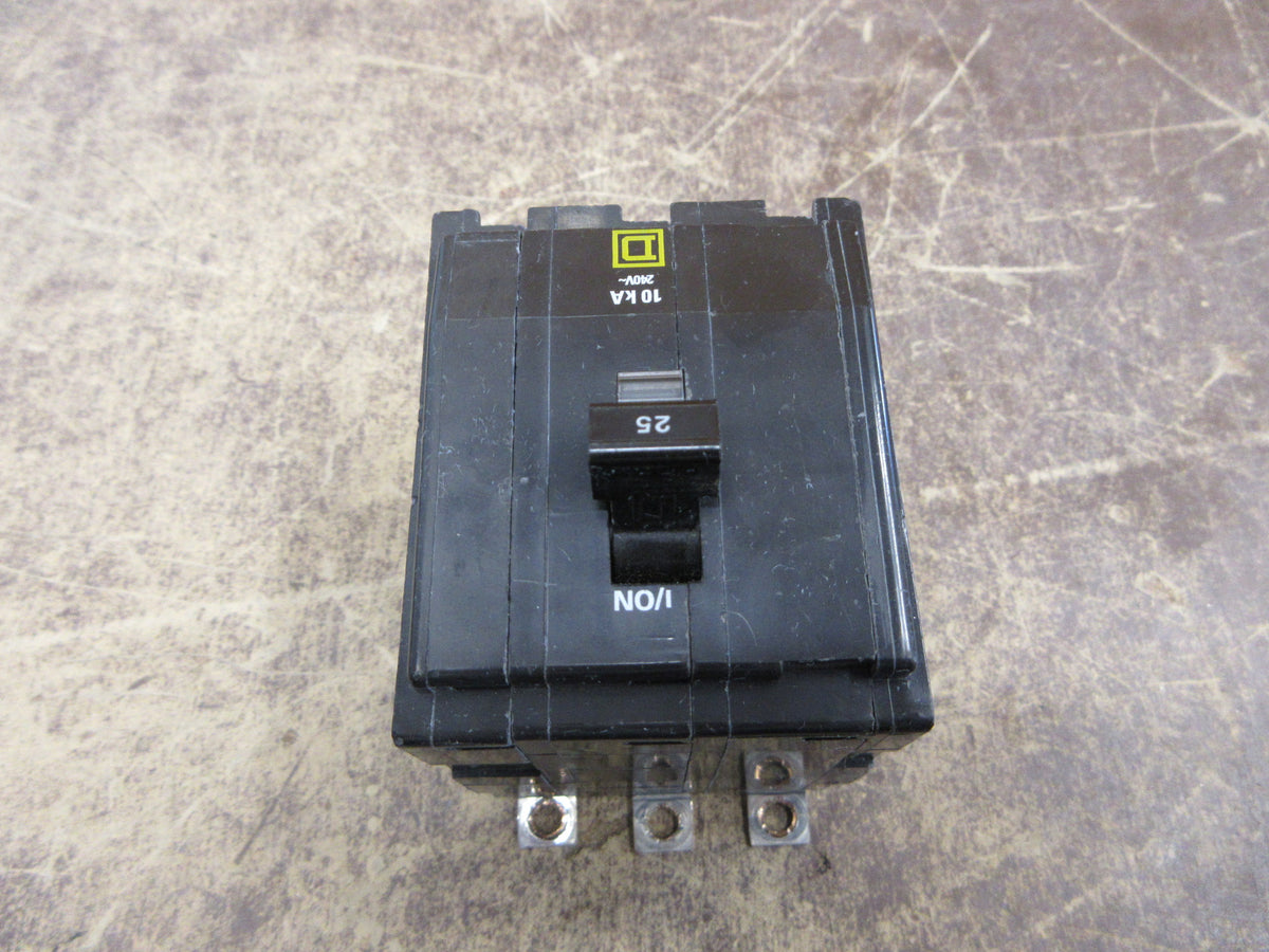 Square D Bolt-on Circuit Breaker QOB325 254A 240V 3P * No Mounting bolts Used