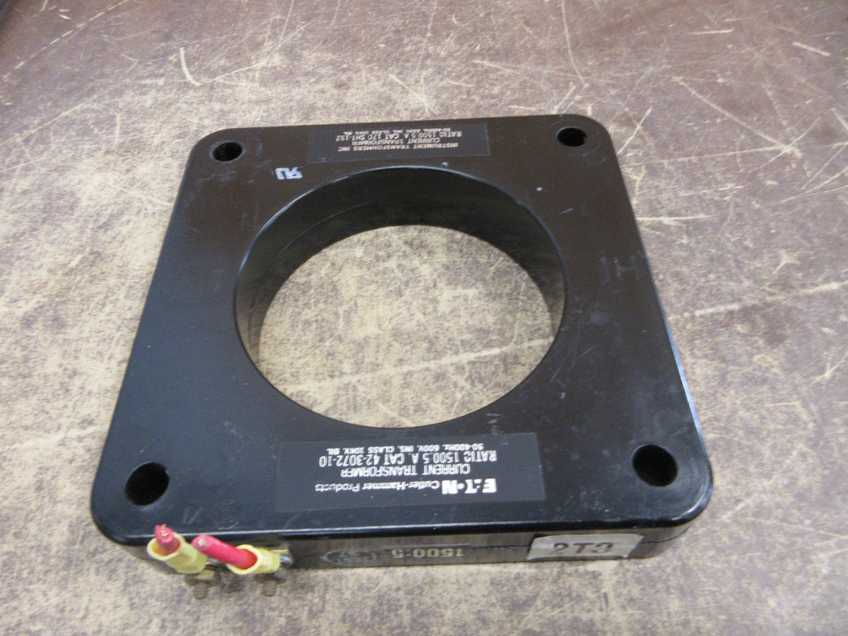 Eaton Cutler-Hammer Current Transformer 42-3072-10 Ratio 1500:5A 600V Used
