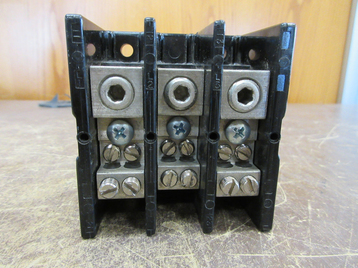 Square D Power Distribution Block 9080 LBA362104 Ser. C 175A 3P Used