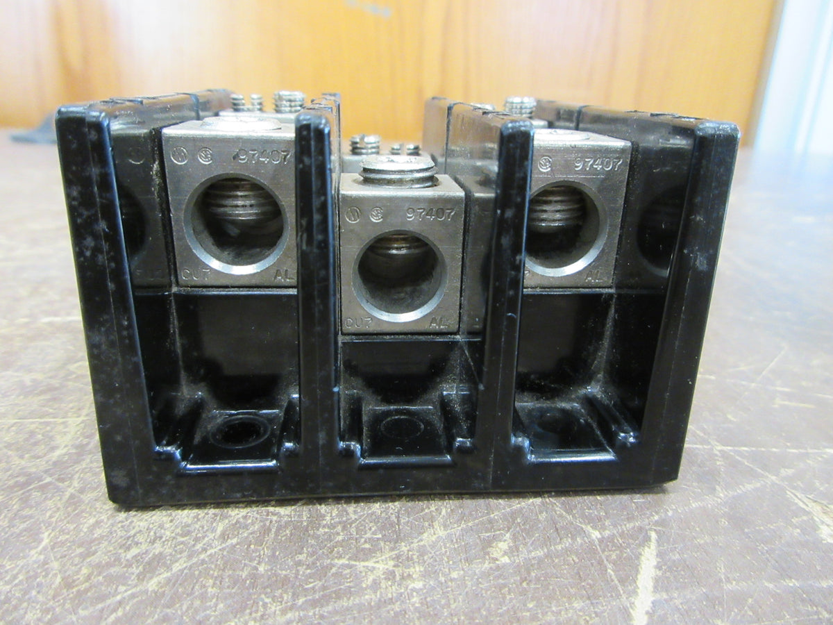 Square D Power Distribution Block 9080 LBA362104 Ser. C 175A 3P Used