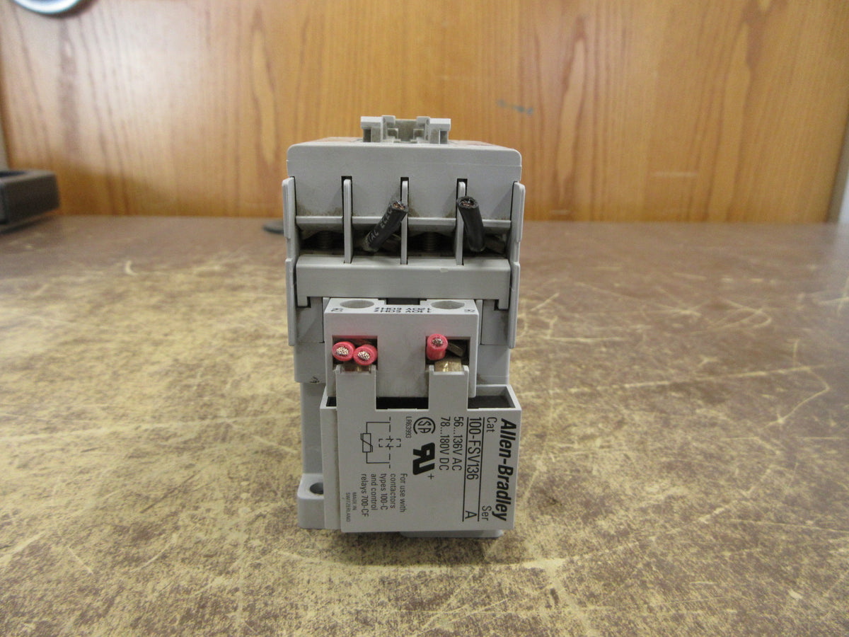 Allen-Bradley Contactor 700-CF310* 120V Coil 25A 600V w/Surge Suppressor Used