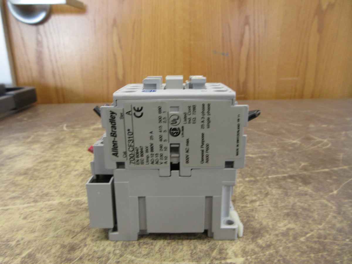 Allen-Bradley Contactor 700-CF310* 120V Coil 25A 600V w/Surge Suppressor Used