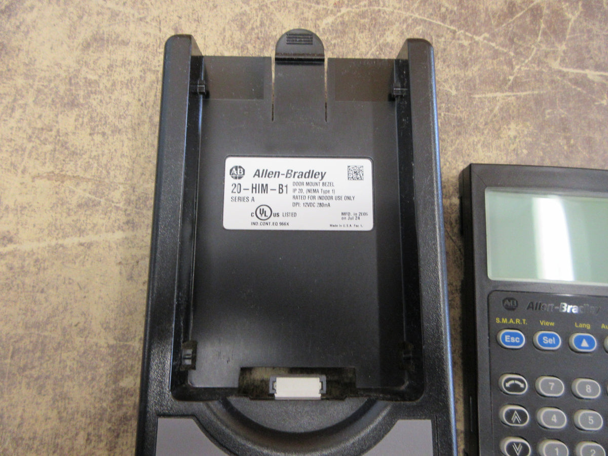 Allen-Bradley Keypad 20-HIM-A3 Ser. A F/W: V3.006 w/External Mount Used