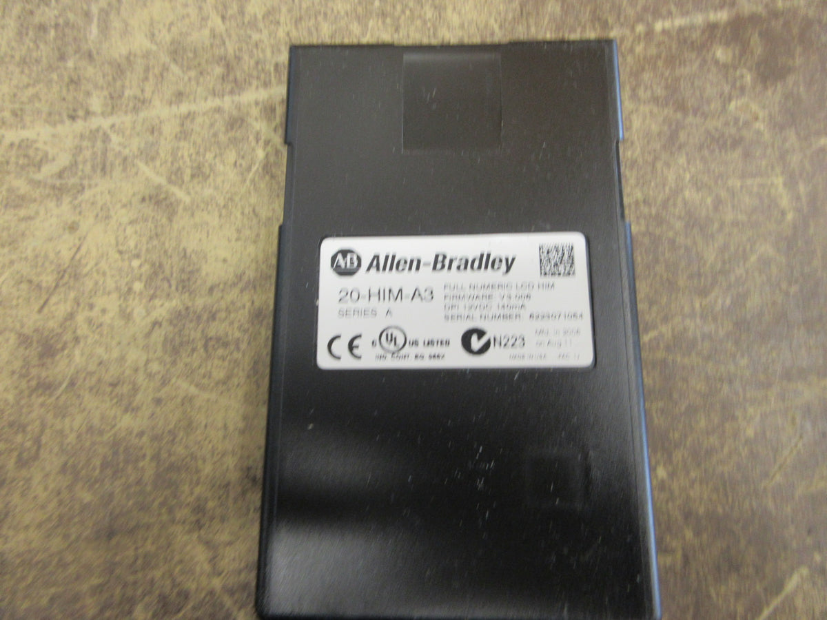 Allen-Bradley Keypad 20-HIM-A3 Ser. A F/W: V3.006 w/External Mount Used