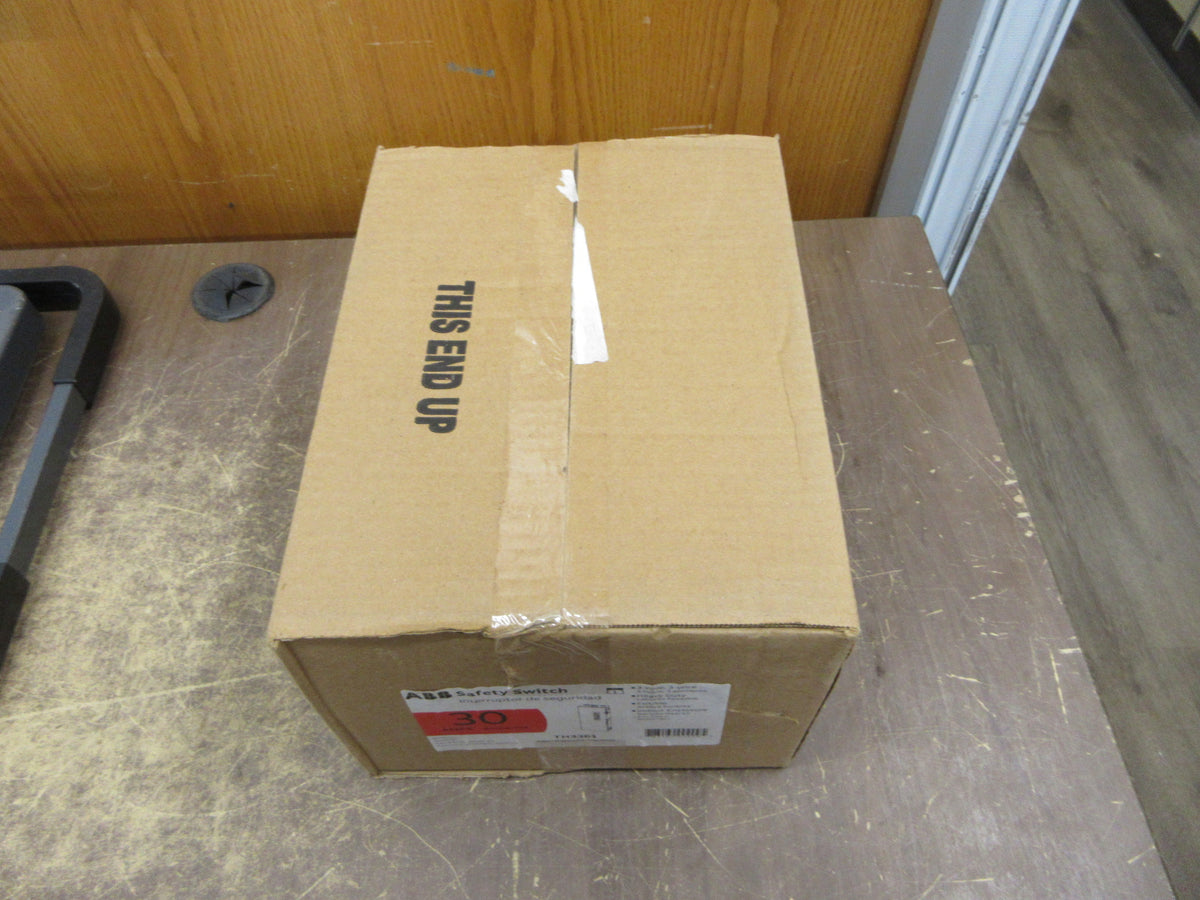ABB Fusible Safety Switch/ Disconnect TH3361 30A 600V 3P 3W New Surplus