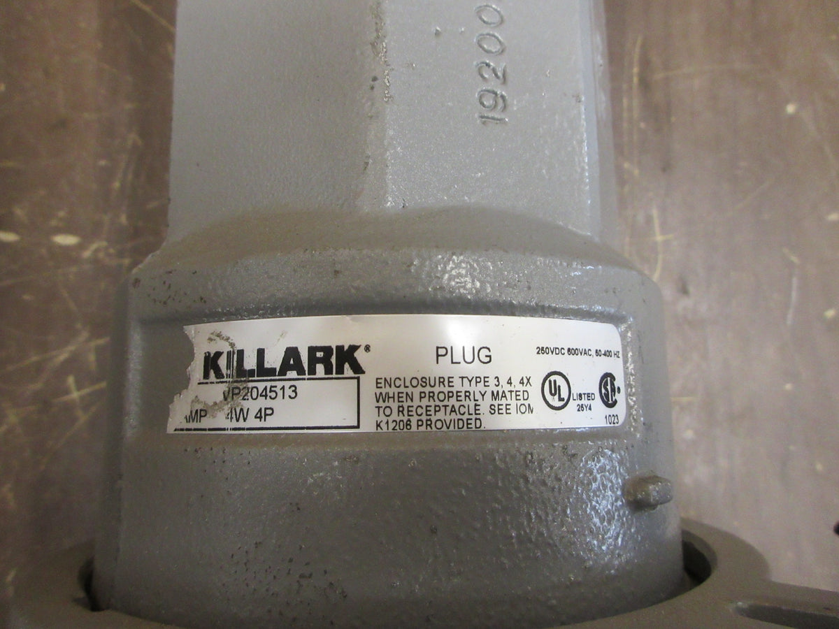 Hubbell Killark VersaMate Plug VP2044612 200A 600V 3W 4P New Surplus