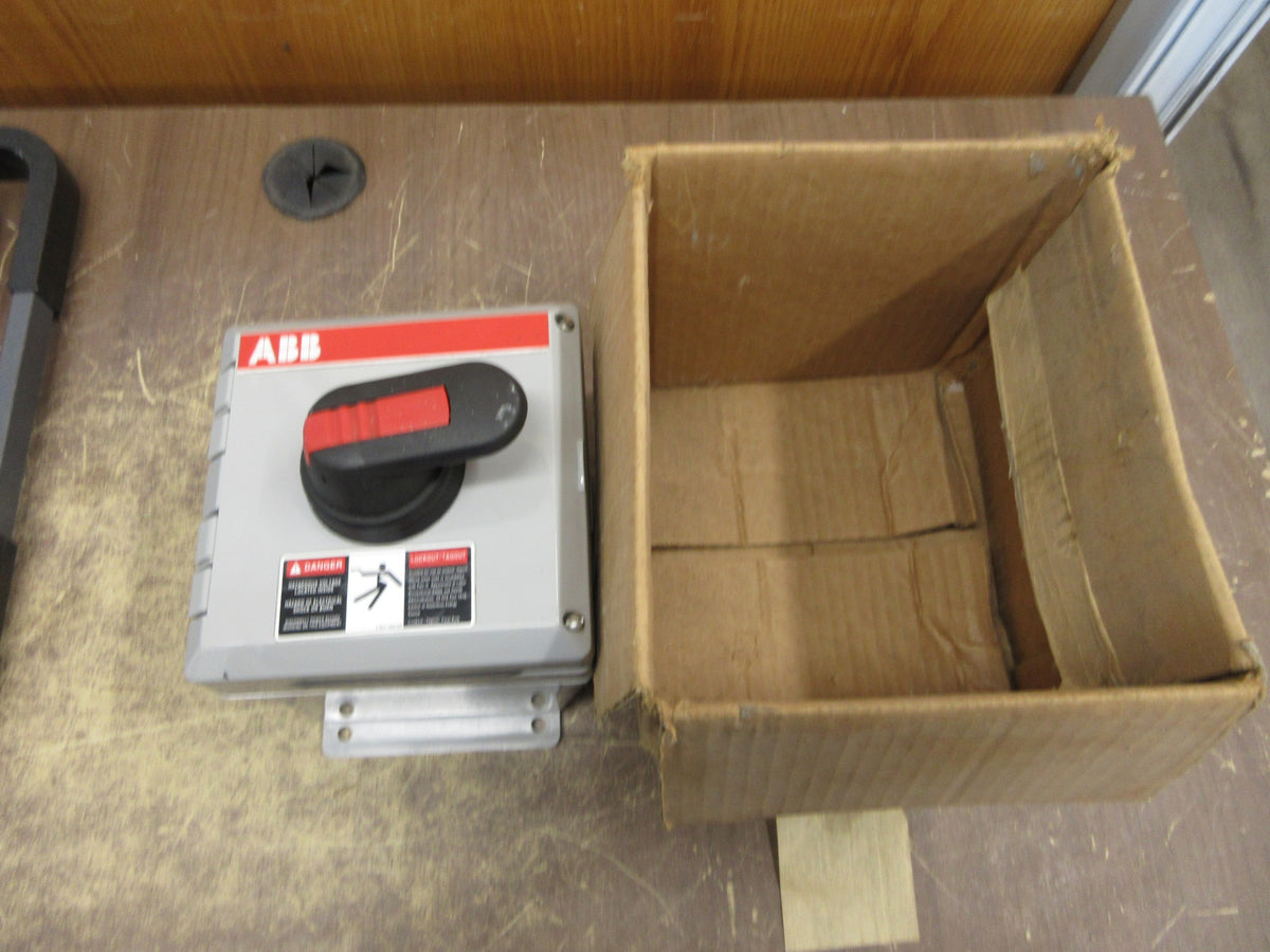 ABB Disconnect Switch NF32P-3PB6A 40A 3P Type 4X Enclosure New Surplus