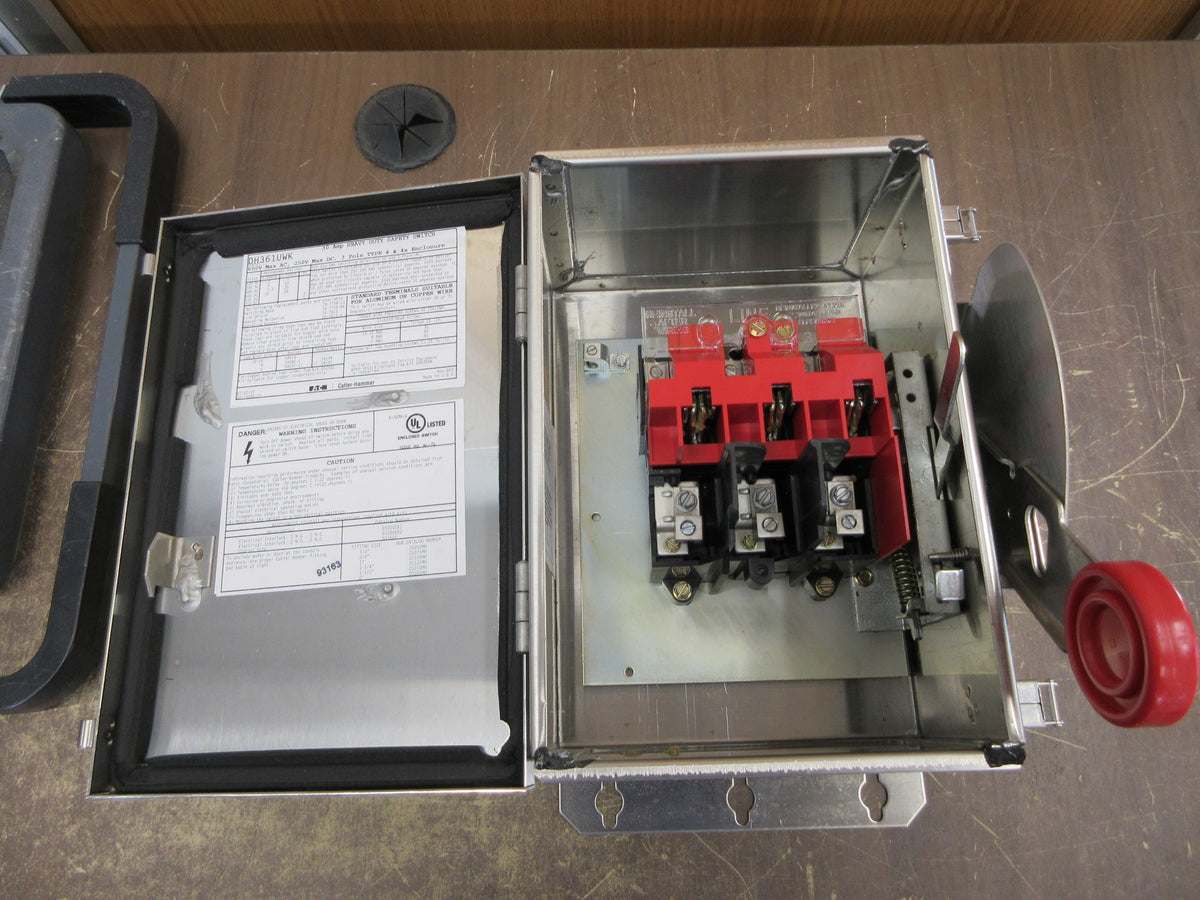 Eaton Stainless Steel 4X Non-Fusible Safety Switch/Disconnect New Surplus