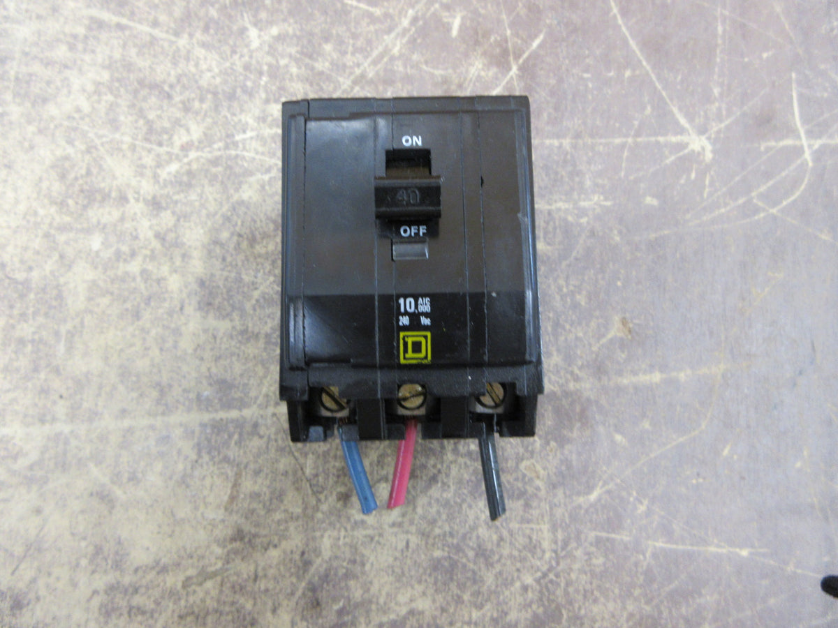 Square D Clip-On Circuit Breaker QO340 40A 240V 3P Used