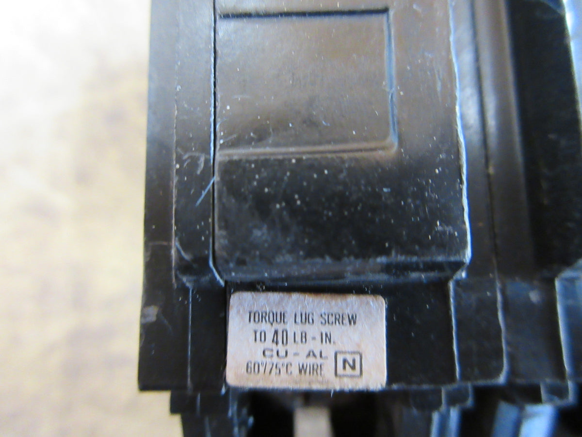 GE Clip-on Circuit Breaker THQL32060 60A 240V 3P Used