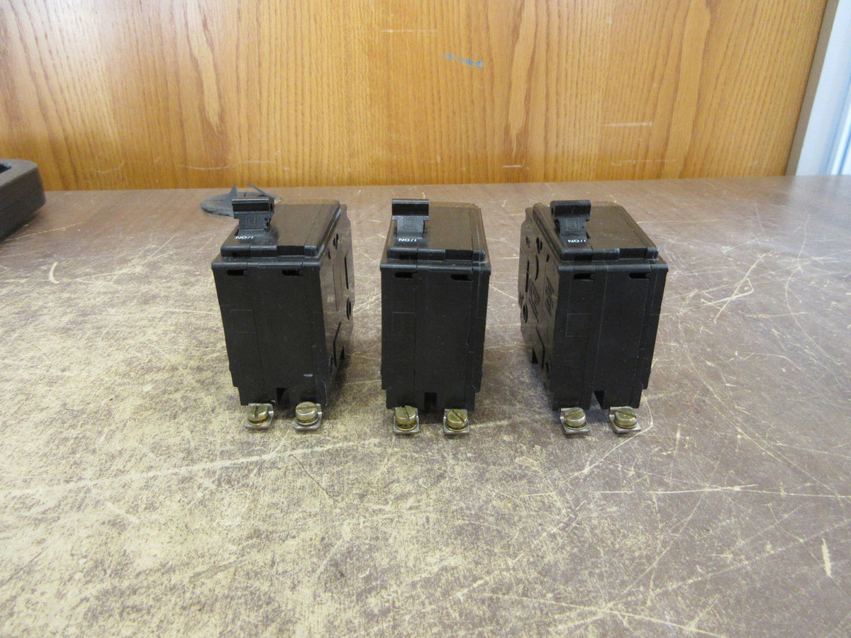 Square D Bolt-on Circuit Breaker QOB240 40A 120/240V 2P * Lot of 3 * Used