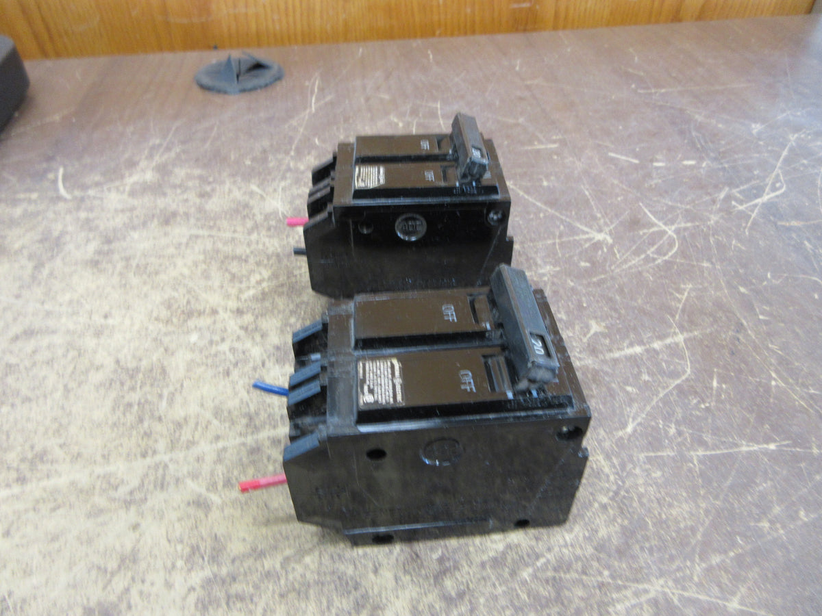 GE Clip-on Circuit Breaker THQL2120 20A 120/240V 2P * Lot of 2 * Used