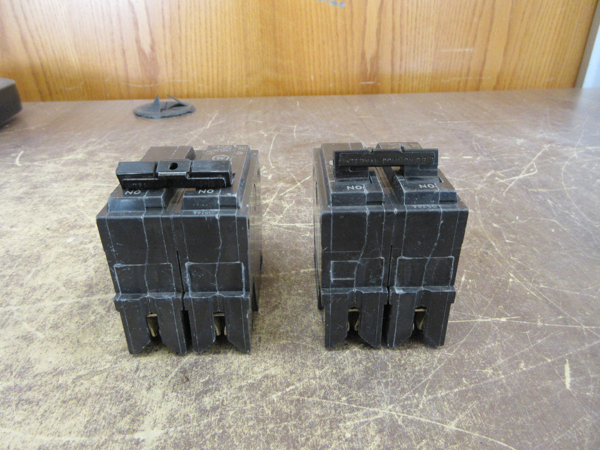 GE Clip-on Circuit Breaker THQL2120 20A 120/240V 2P * Lot of 2* Used