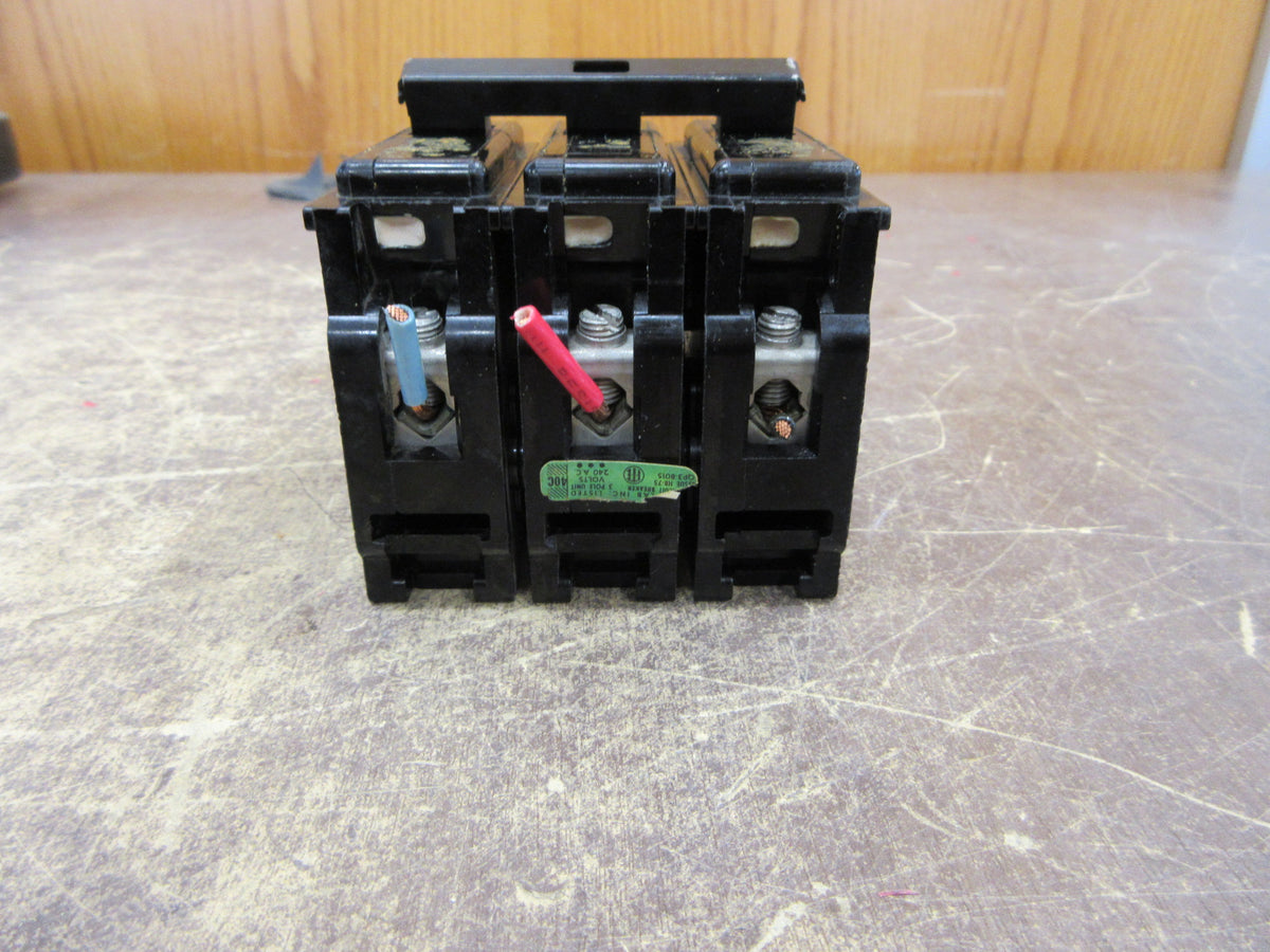 ITE Clip-On Circuit Breaker QP3-B015 15A 240V 3P Used