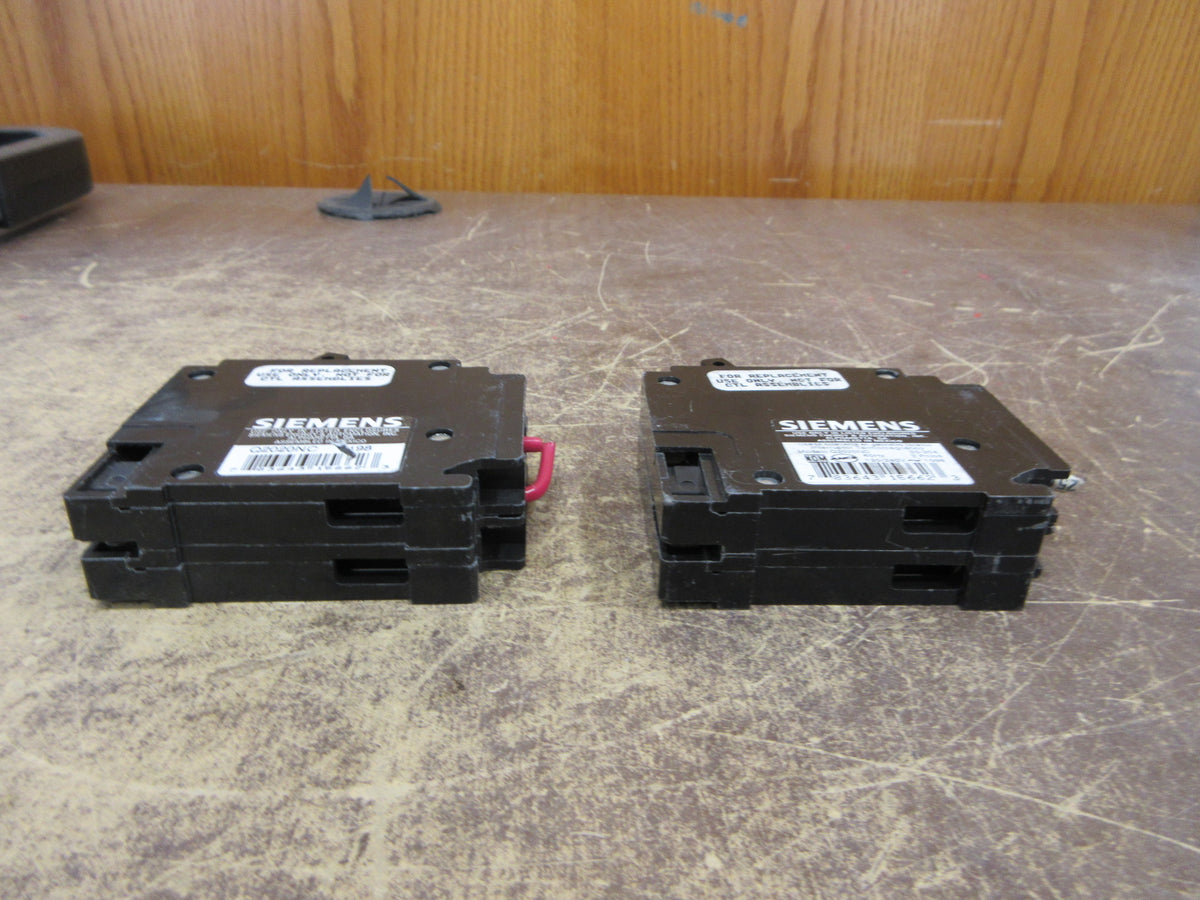 Siemens Clip-on Tandem Circuit Breaker Q2020NC 20A/20A 120/240V 2P Used