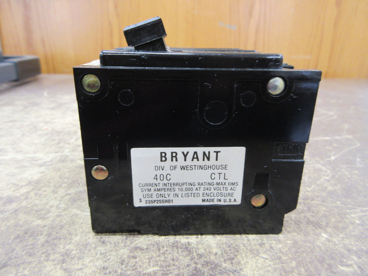 Bryant Type BR Clip-on Circuit Breaker BR330 30A 240V 3P Used