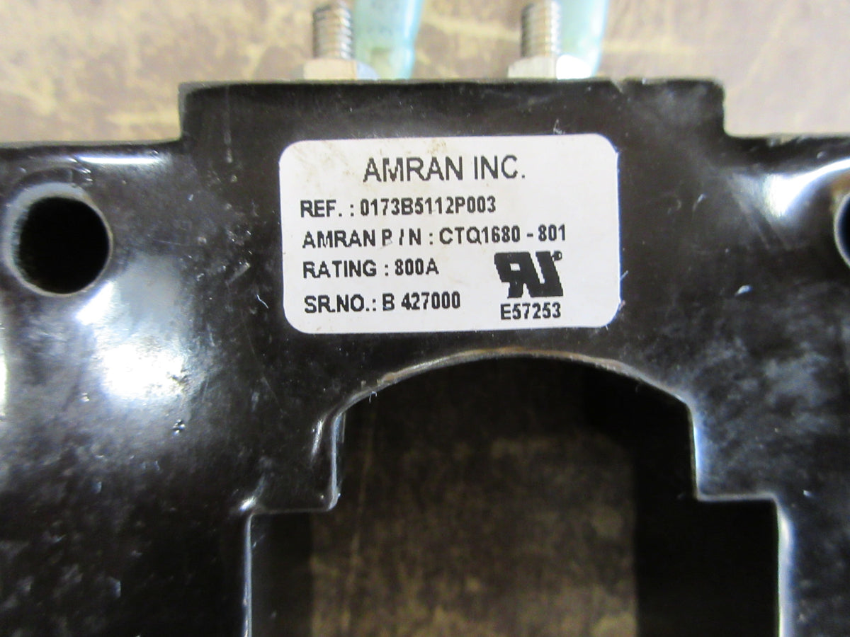 Amran Current Sensor CTQ1680-801 800A Used