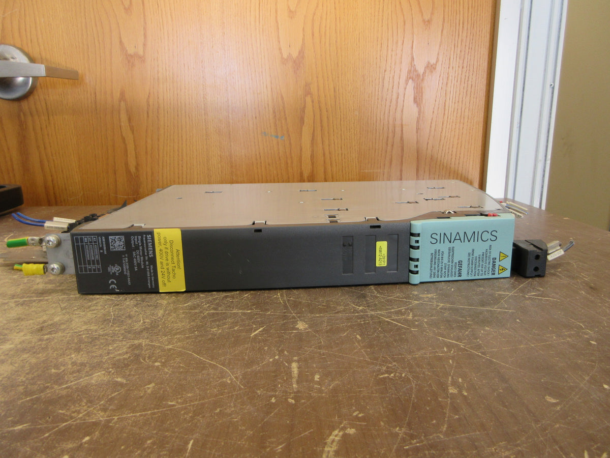 Siemens Single Motor Module 6SL3120-1TE21-8AA3 Ver. B Input: 600VDC Used
