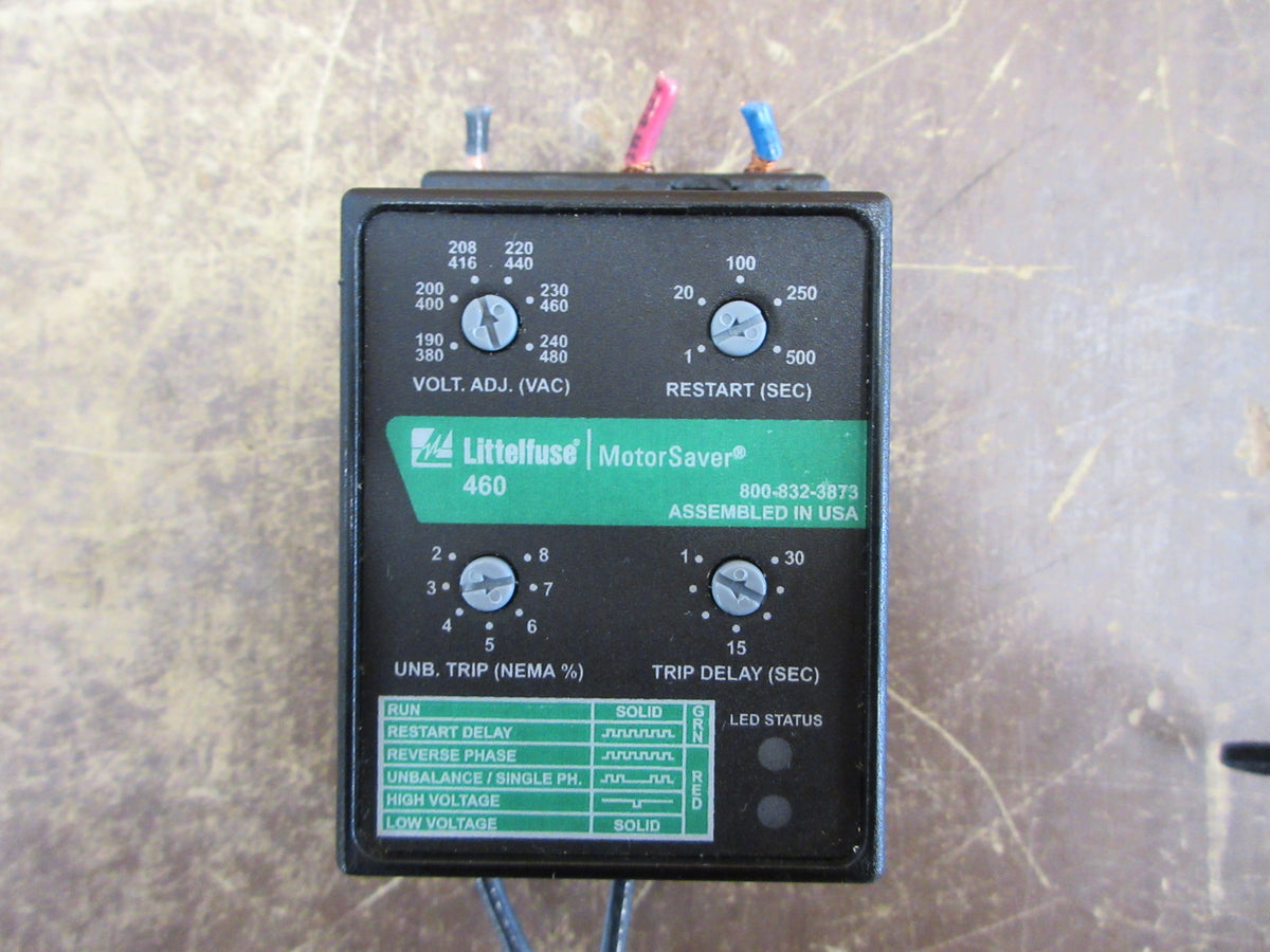 LittelFuse MotorSaver Voltage Monitor 460 Range: 190-240/380-480V Used