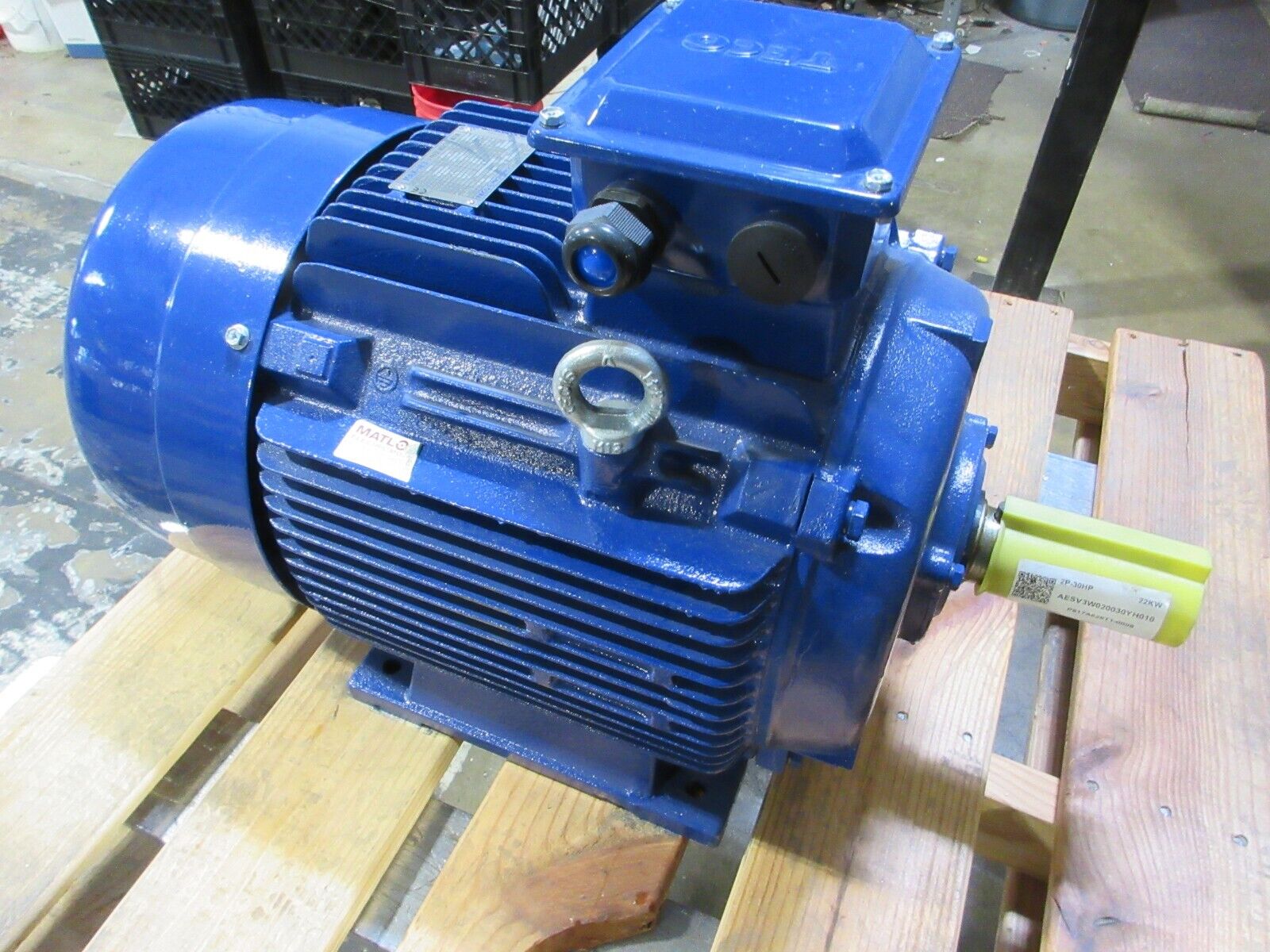 Teco Westinghouse Max-IE3 Type AESV3W AC Motor MP0302 30HP 3600RPM 230/460V