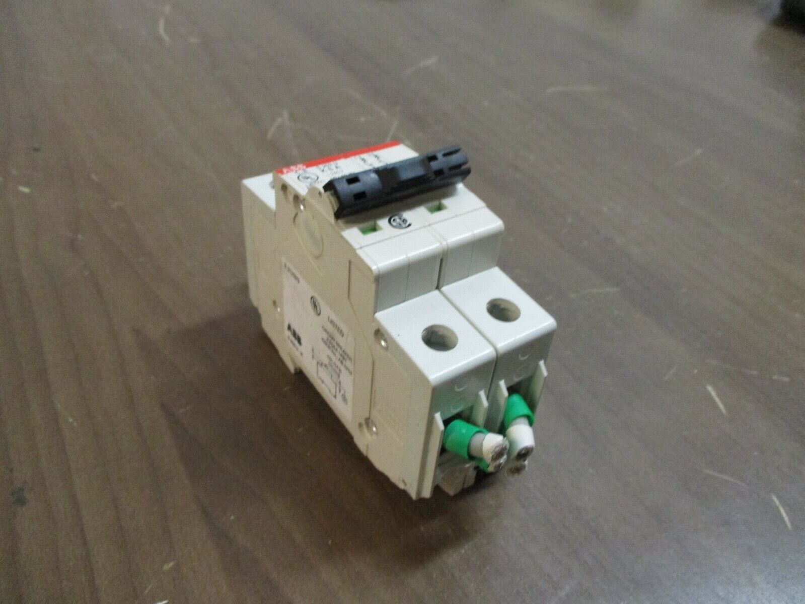 ABB Circuit Breaker S 202 U K6A 6A 240V 2P *1P Broken DIN Rail Mount* Used