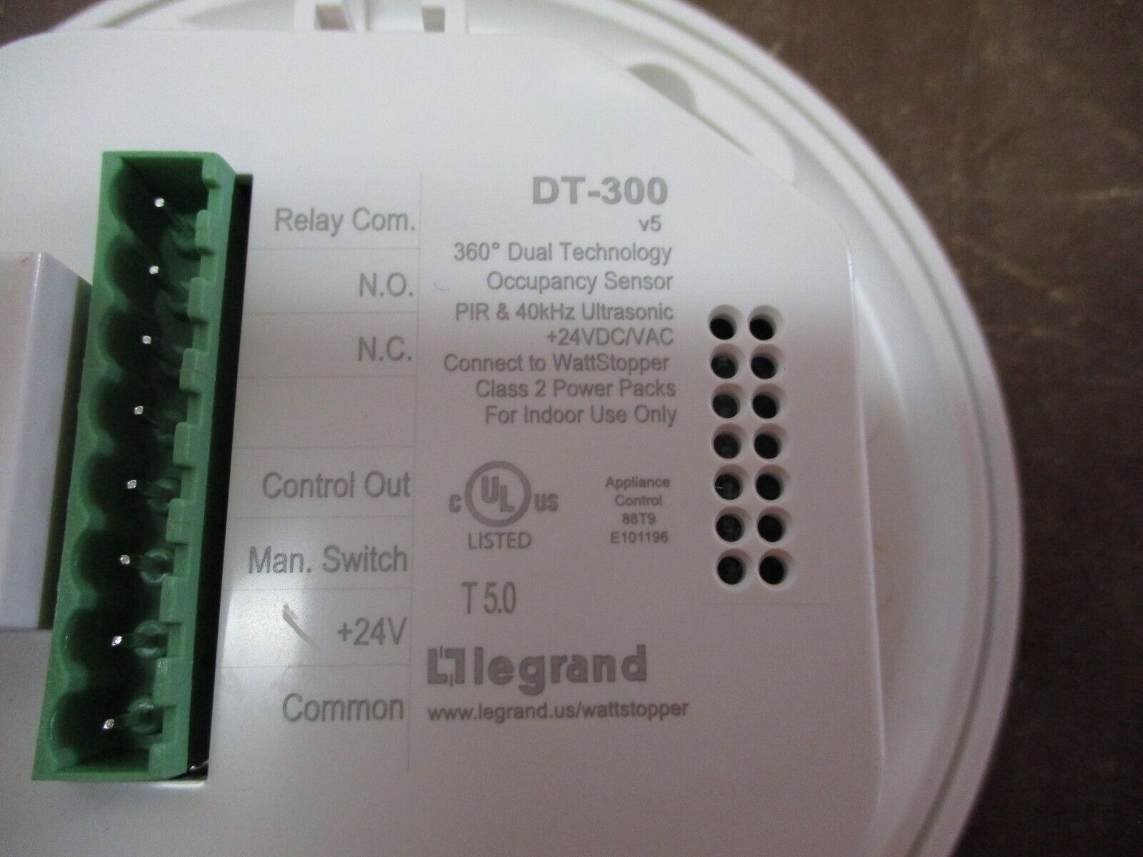Legrand Wattstopper Occupancy Sensor w/ Relay DT-300 360° PIR+40kHz Ultrasonic