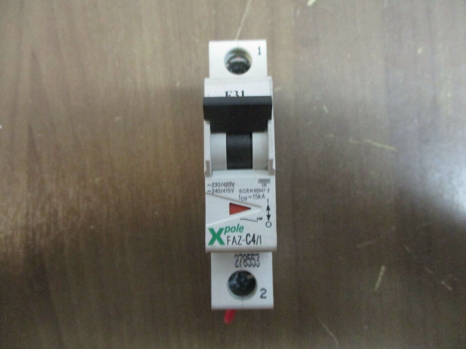 Moeller X Pole Circuit Breaker FAZ-C4/1 4A 277V 1P *Lot of 2* Used
