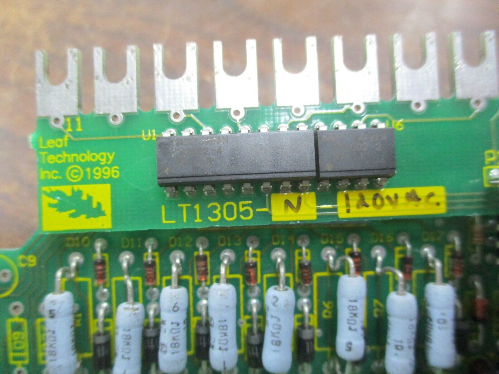 Leaf Technology Optoisolator Board LT1305-N-120VAC Used