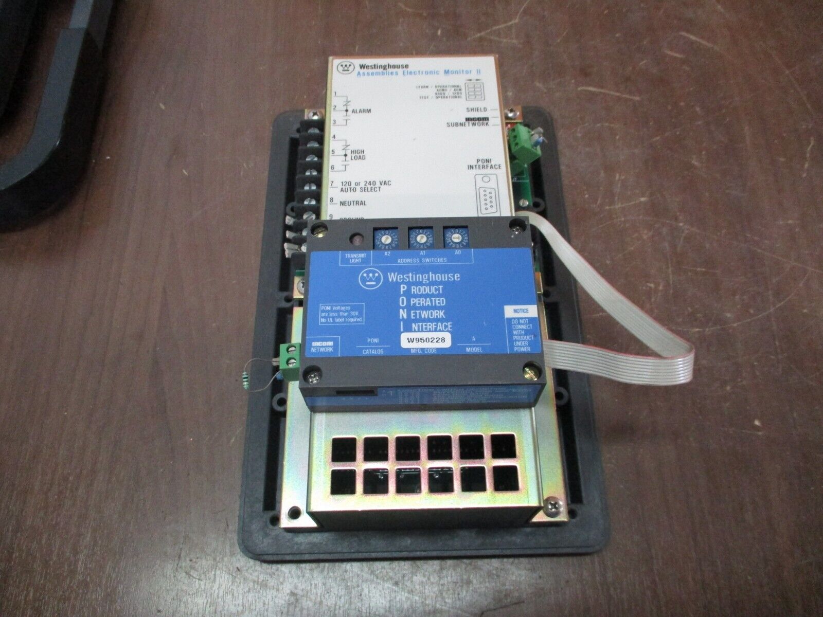 Westinghouse Assemblies Electronic Monitor II 2D78548G04 w/ PONI Module Used