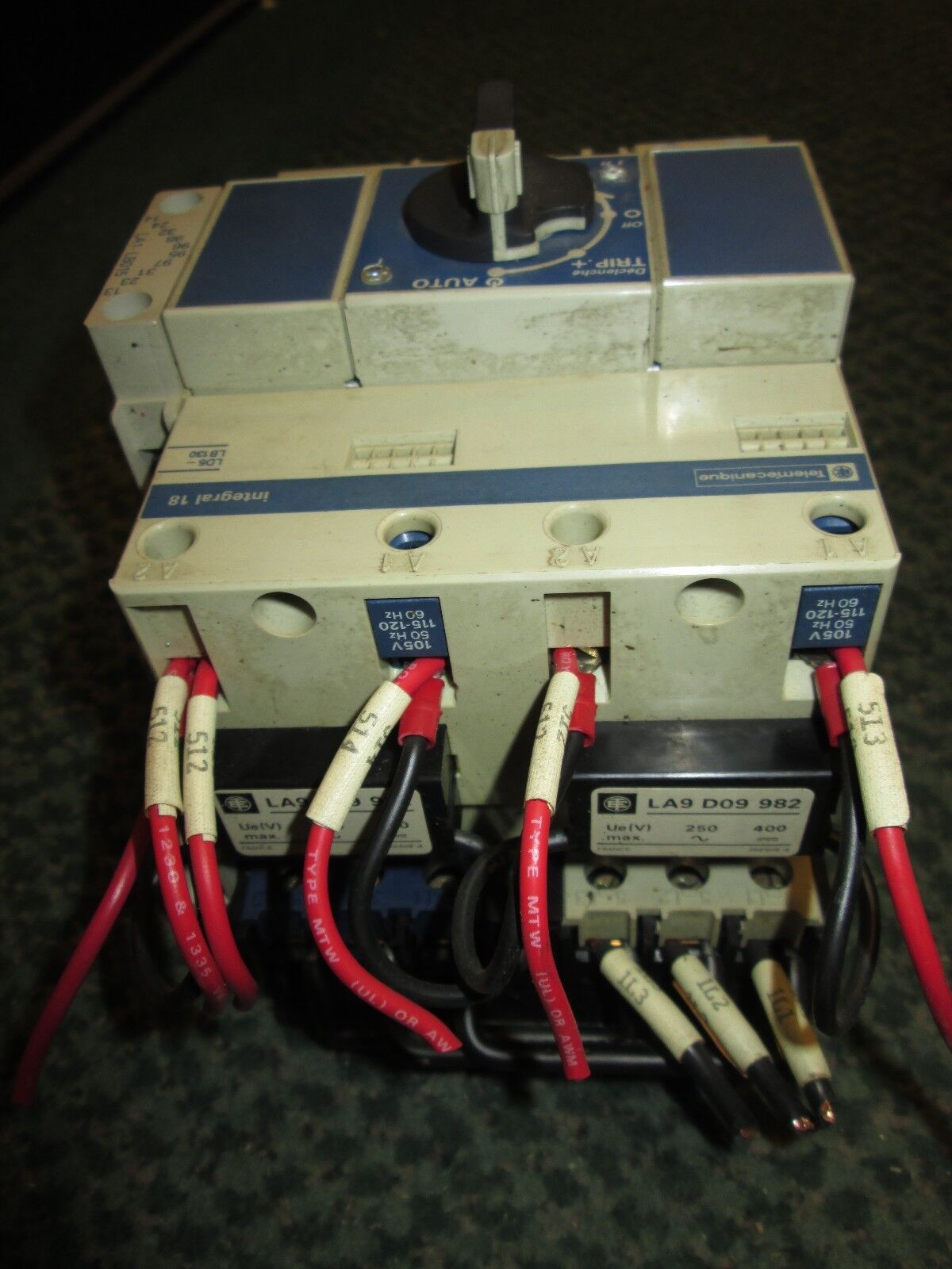 Telemecanique  Combination Motor Starter  LD5-LB130  Integral 18  1-1.6A  Used