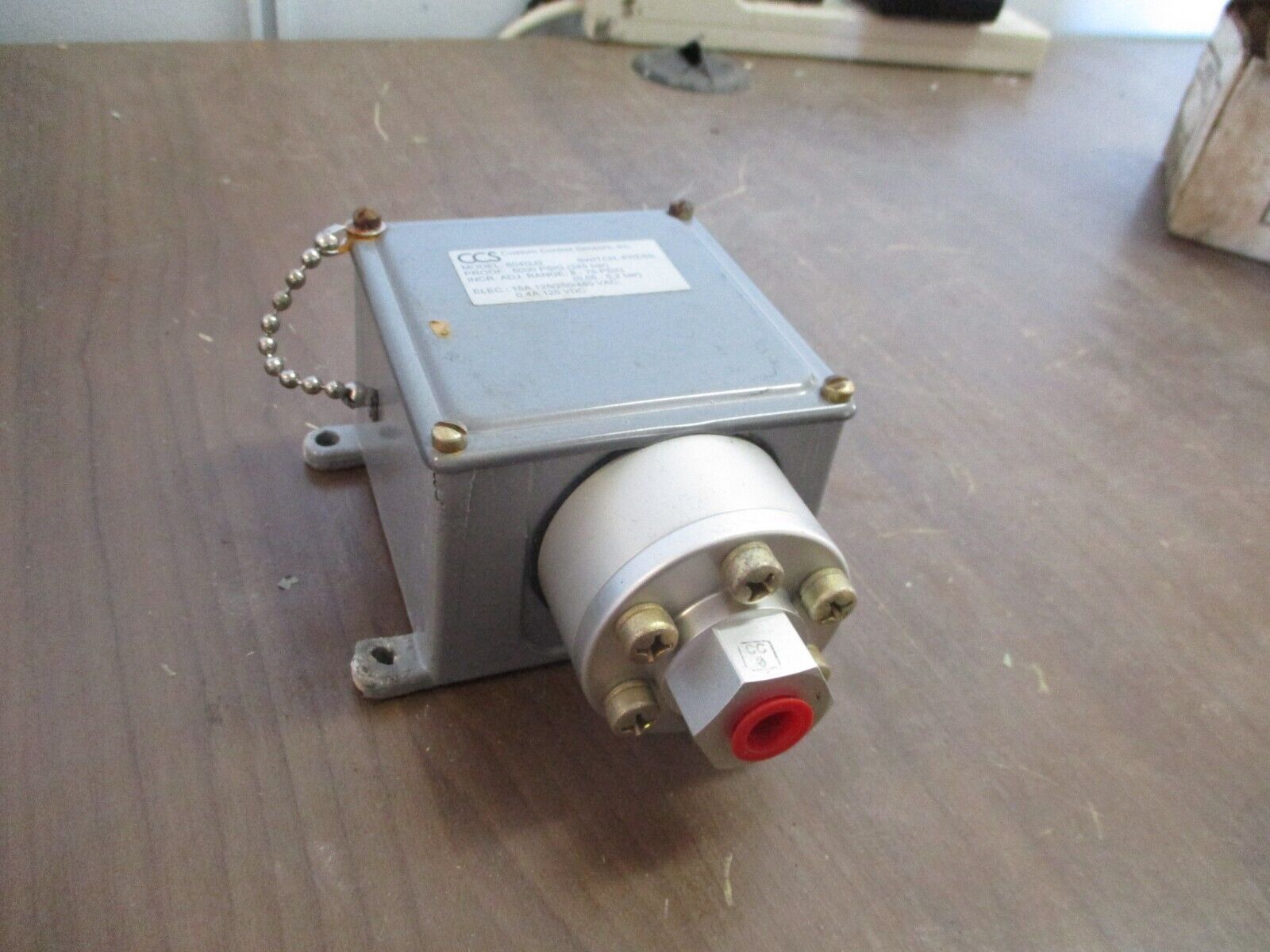 CCS Pressure Switch 604GJ2 Range: 8-75PSIG 15A 125/250/480VAC 0.4A 125VDC