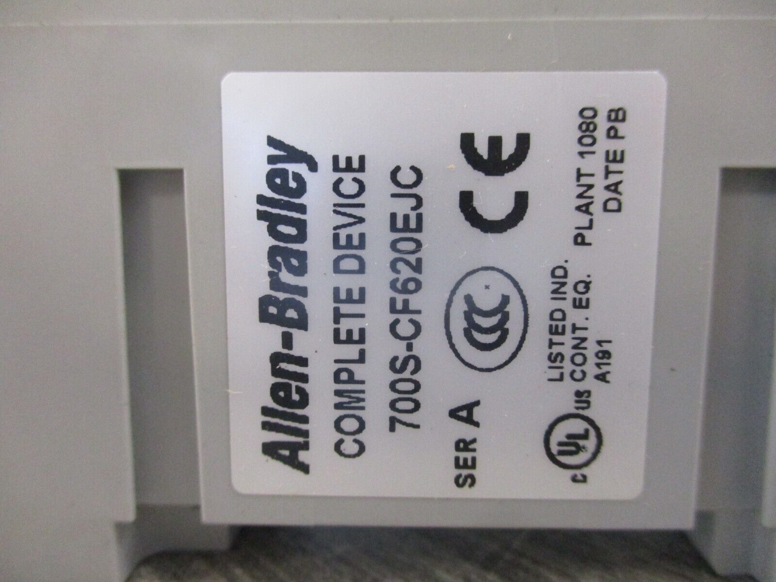 Allen-Bradley GuardMaster Safety Relay 700S-CF620EJC Ser. A 24VDC Coil 25A 600V