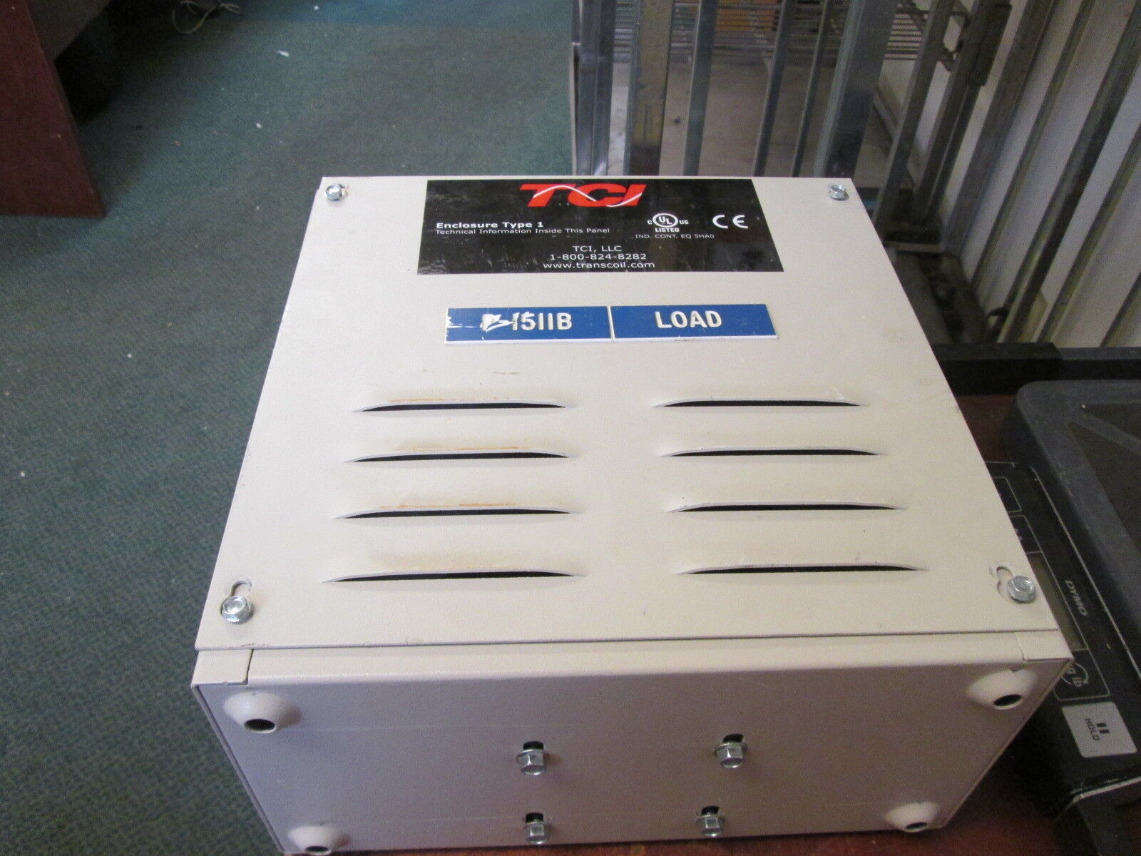 TCI KDRUL Drive Reactor KDRULA4PE01 Motor Amps: 11 3Ph 50/60Hz 600V 12A Used