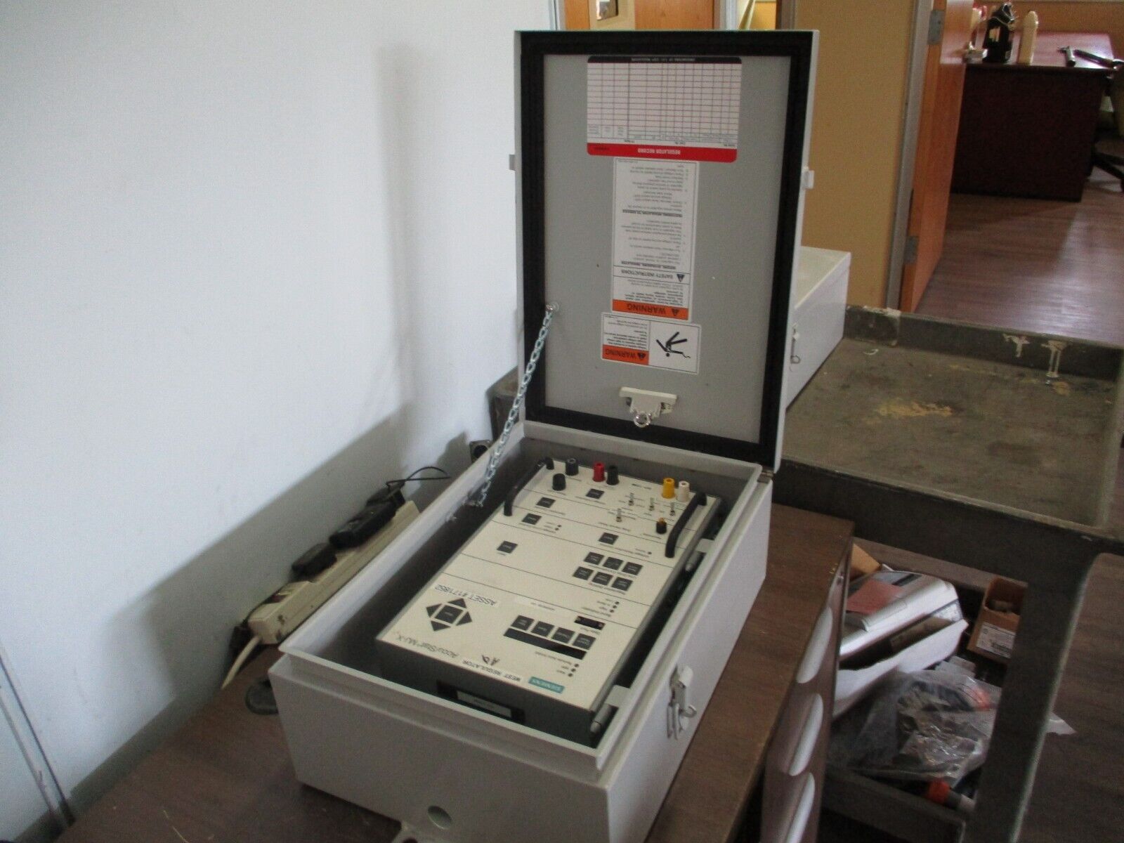 Siemens Accu/Stat MJ-X Voltage Regulator Control Panel S-62411 w/ Enclosure Used