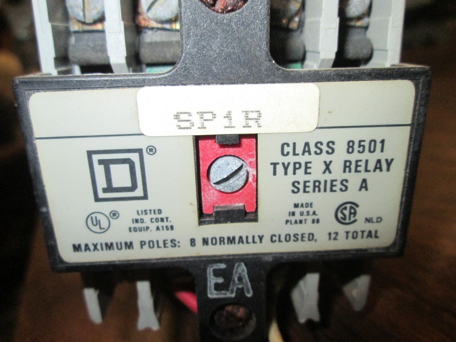 Square D Control Relay 8501X060 Used