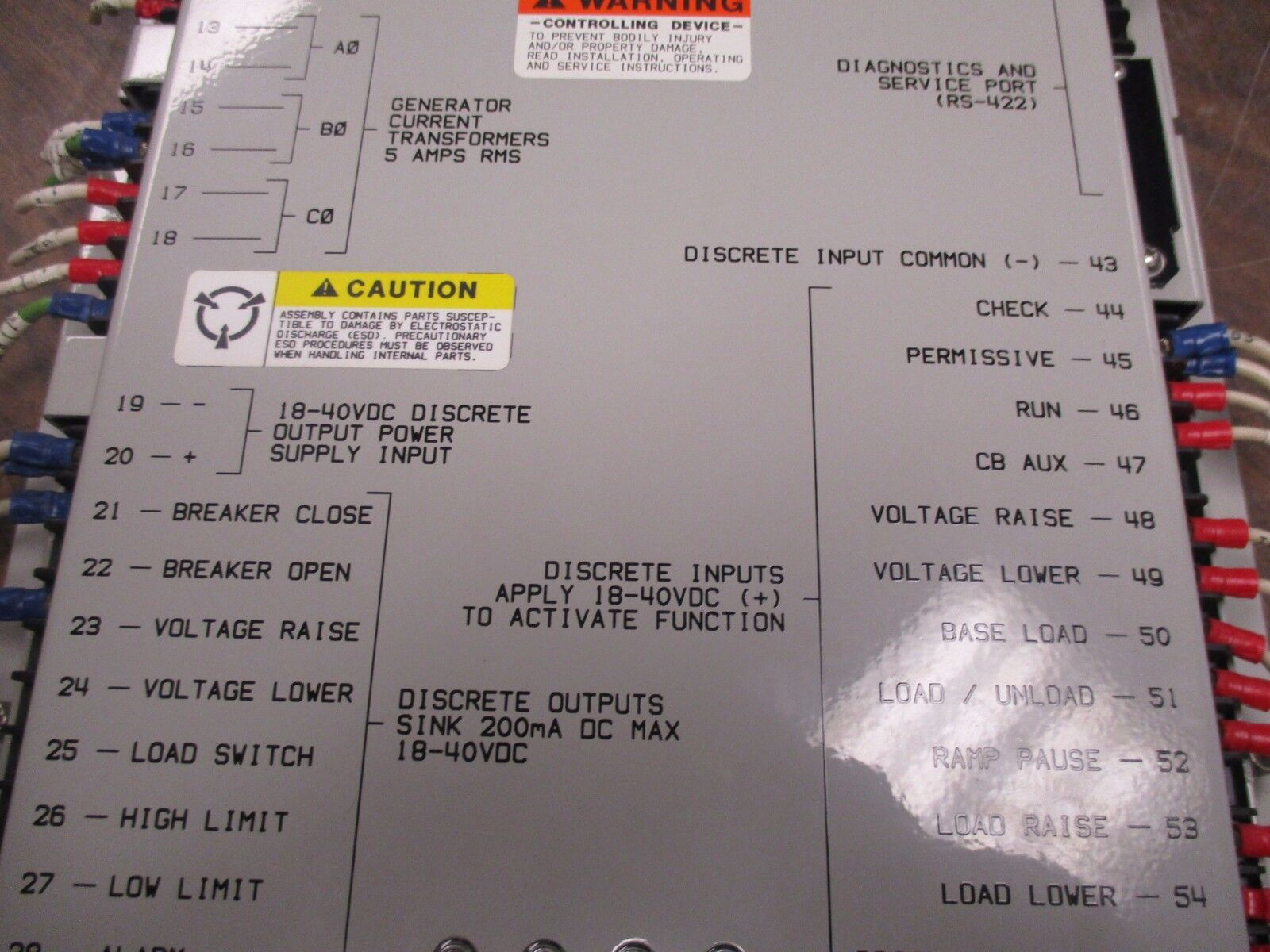 Woodward Digital Synchronizer & Load Control 9905-895 Rev. H 18-40VDC Used