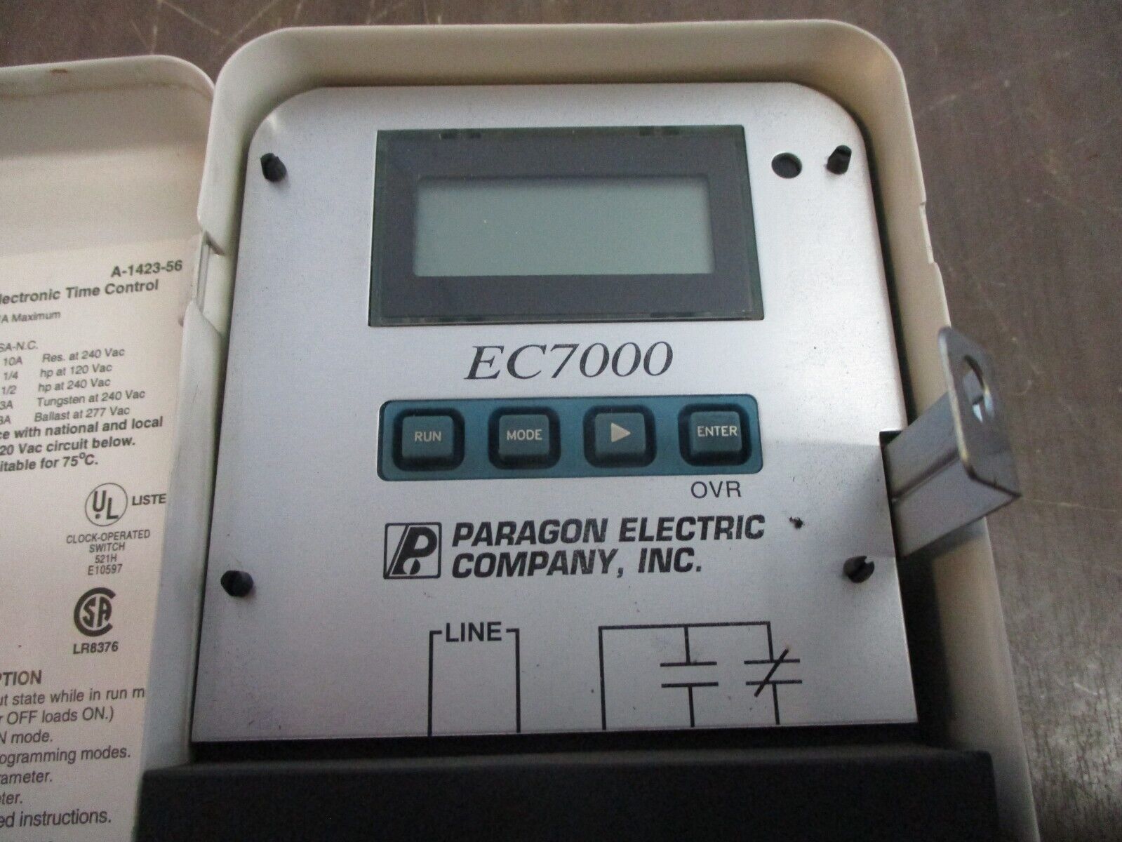 Paragon Electronic Time Control EC7000/120 Single-Channel 120V 50/60Hz Used