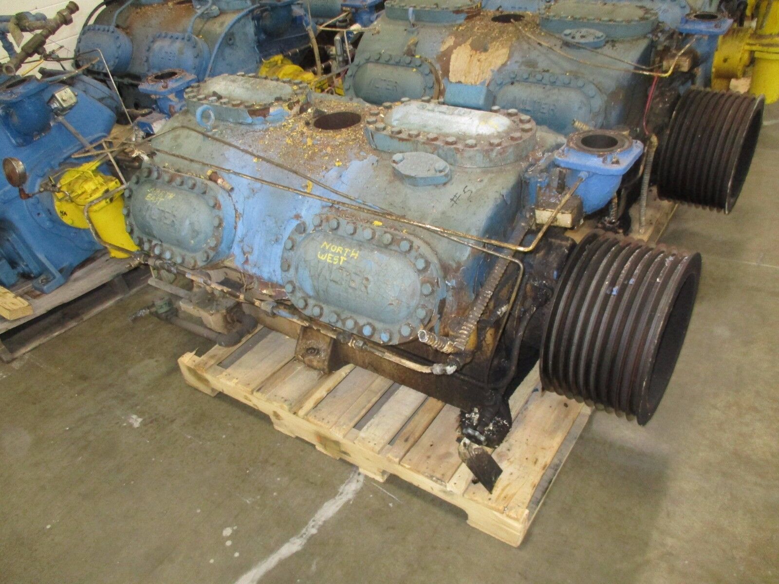 Vilter Reciprocating Ammonia Compressor 4412 12 Head Used