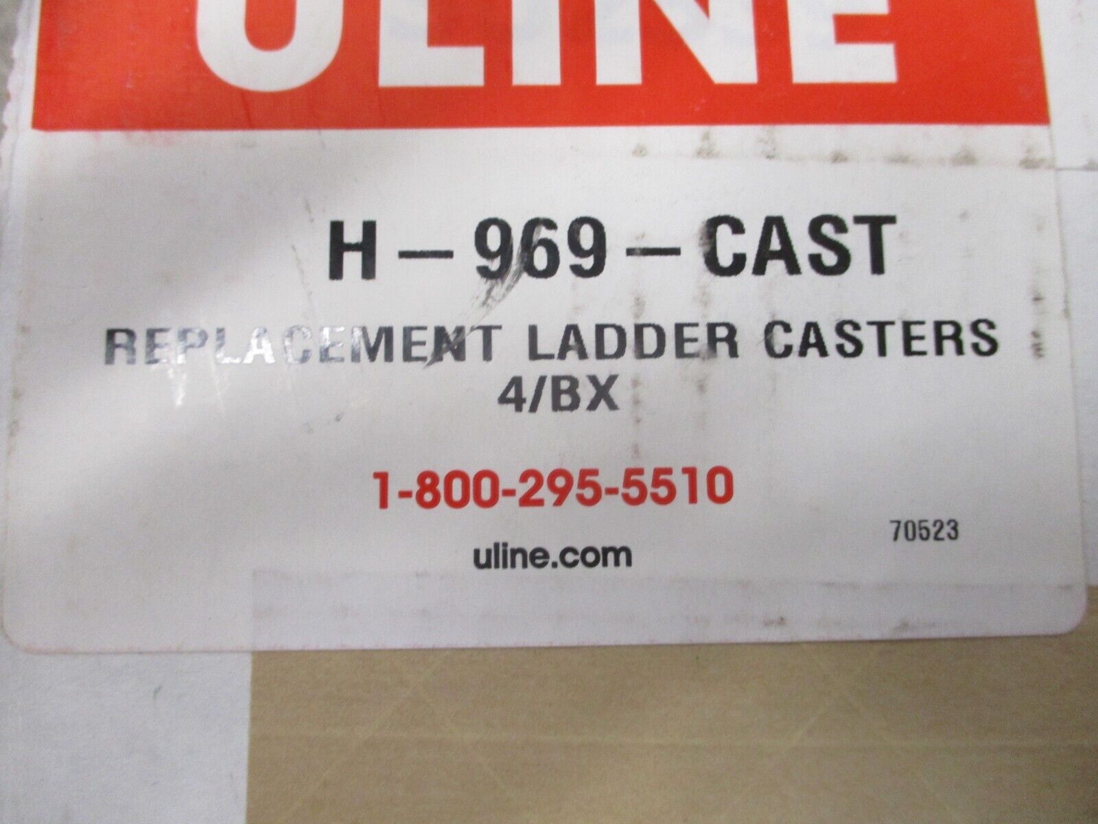 Uline Replacement Ladder Casters H-969-CAST *Set of 4* New Surplus